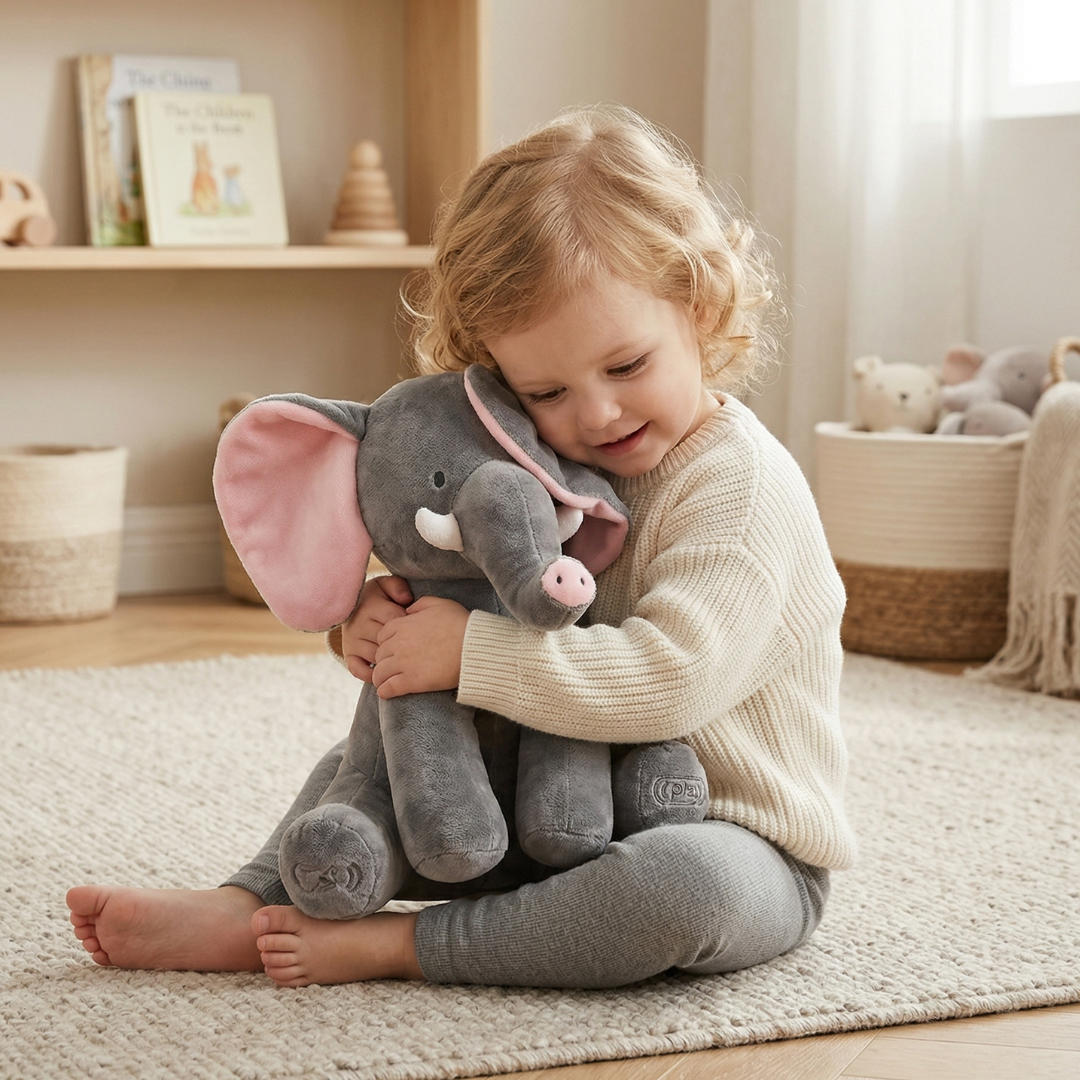 Guck-guck-Elefant für Kinder – interaktives Plüschtier