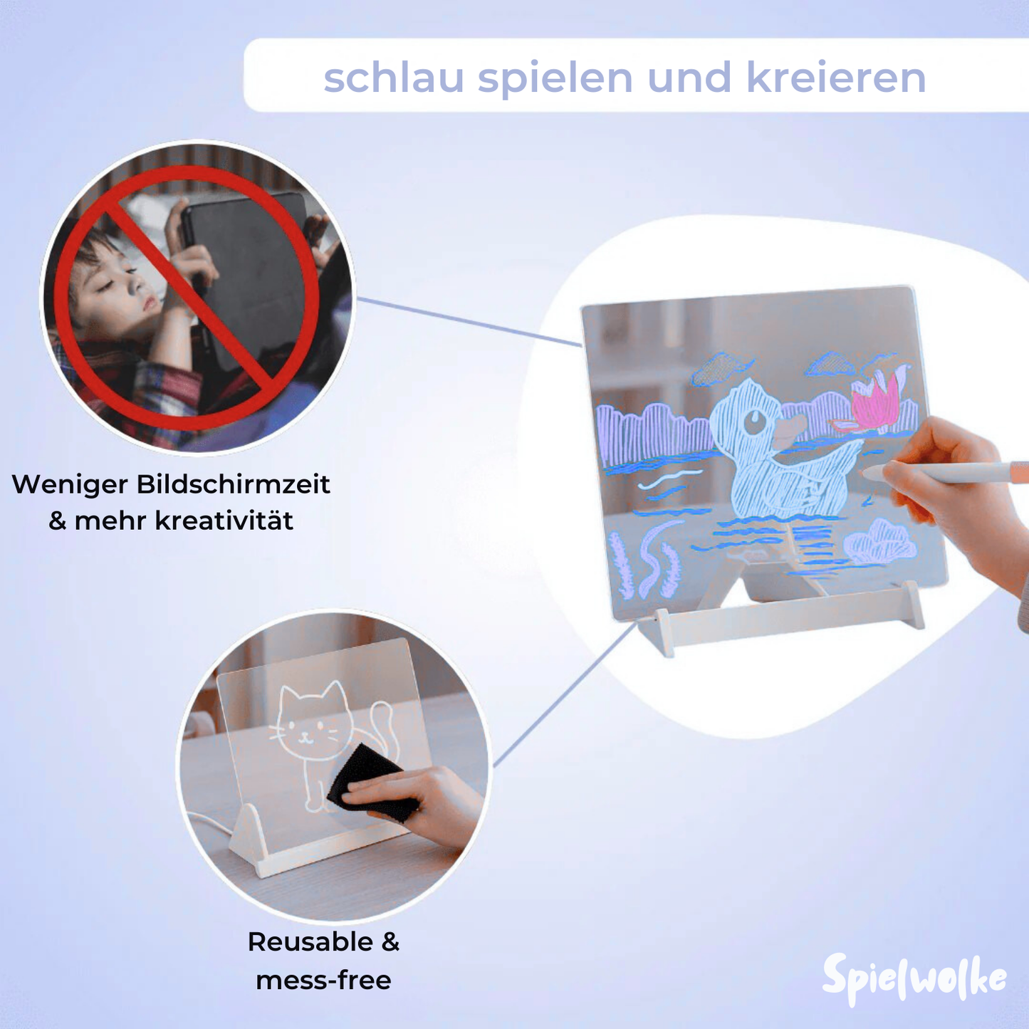 magisches Malbrett für kleine Künstler