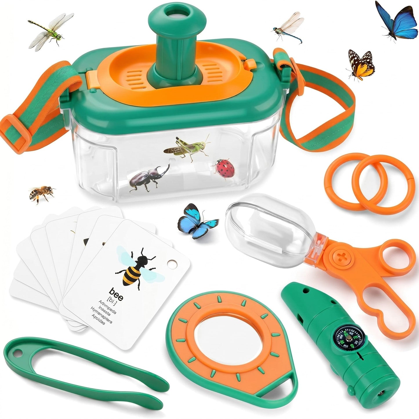 Insekten-Forscherset Produktansicht auf weissem Hintergrund
