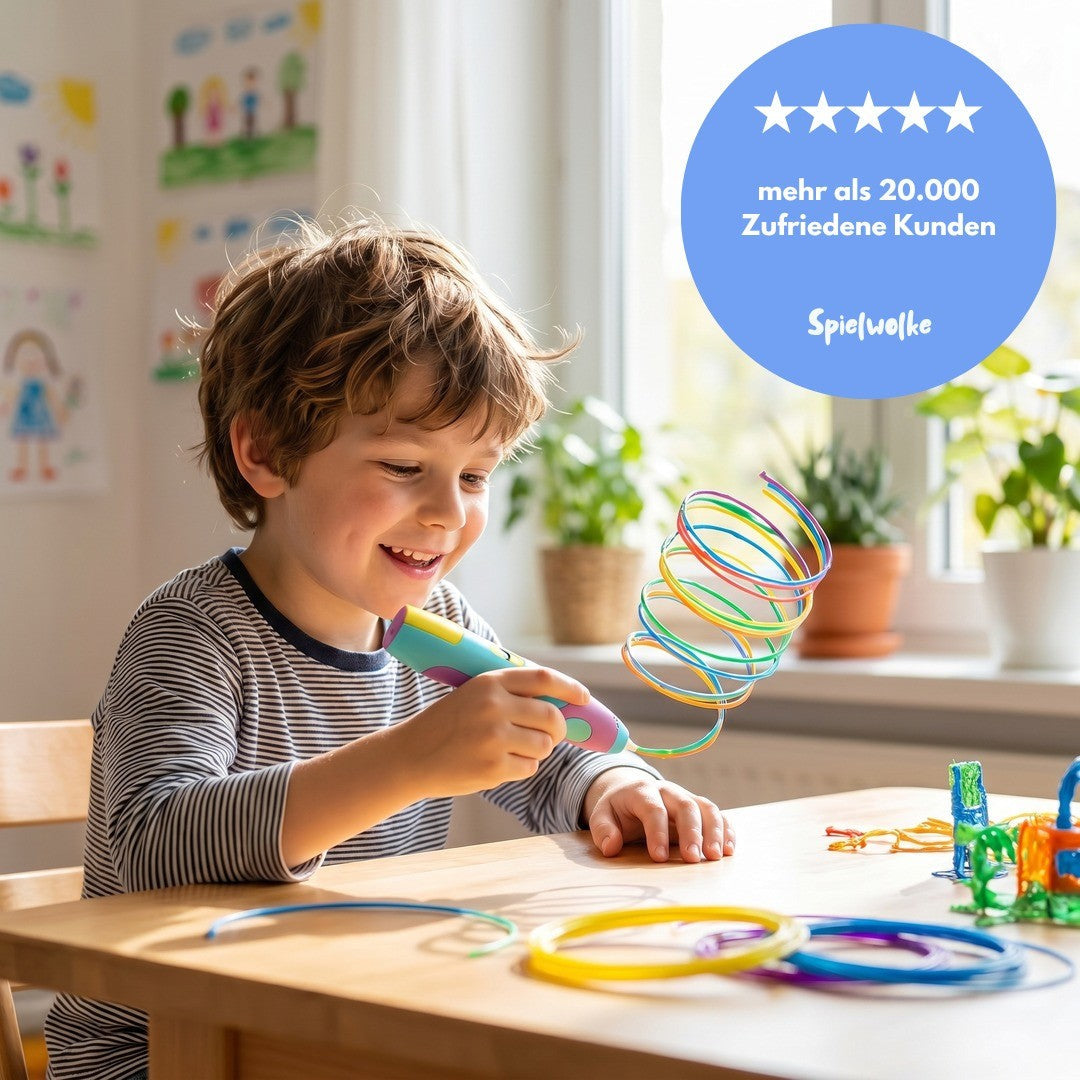 Kinder-3D-Stift mehr als 20.000 zufriedene Kunden bei Spielwolke