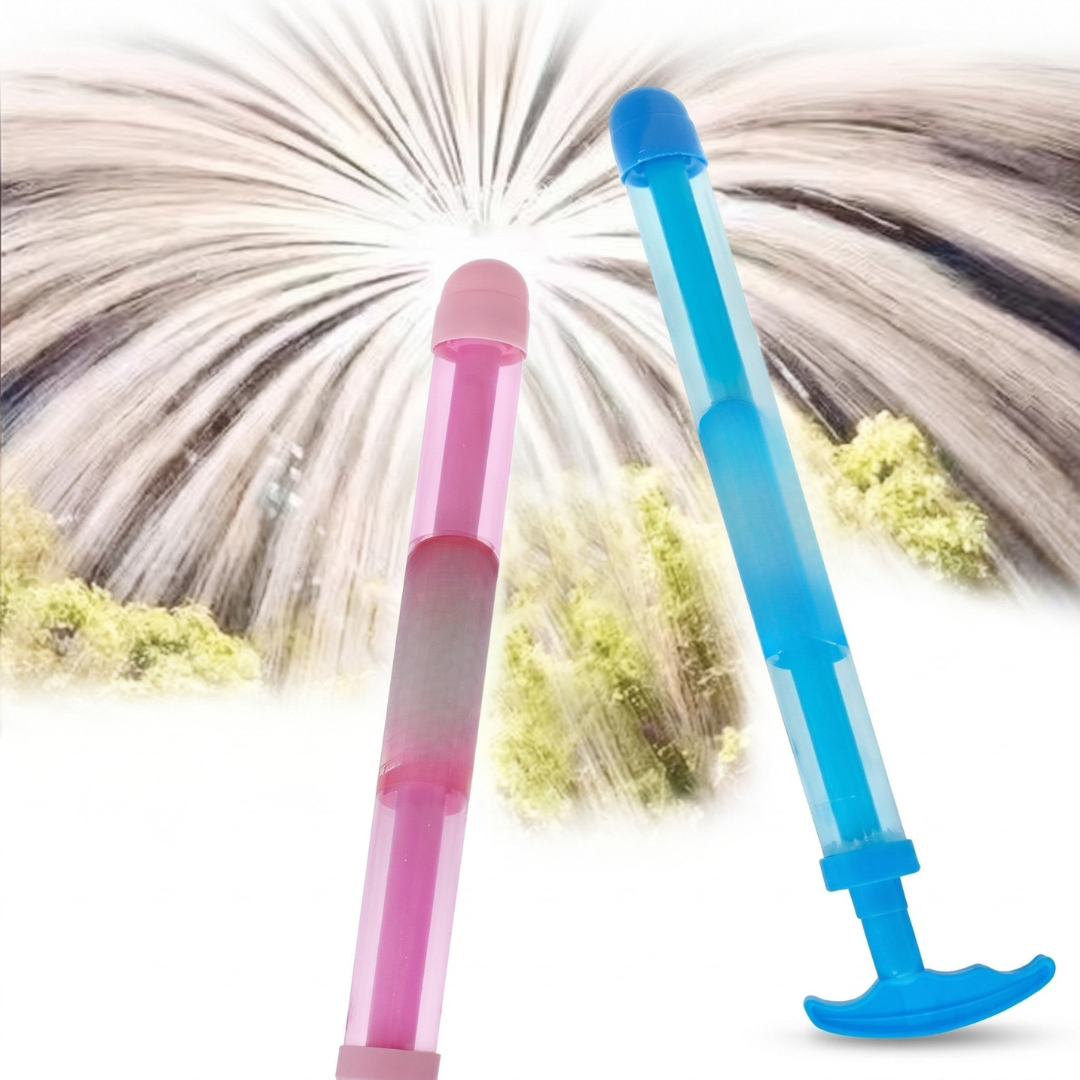 Feuerwerk-Wasserspritze Produktansicht auf weissem Hintergrund