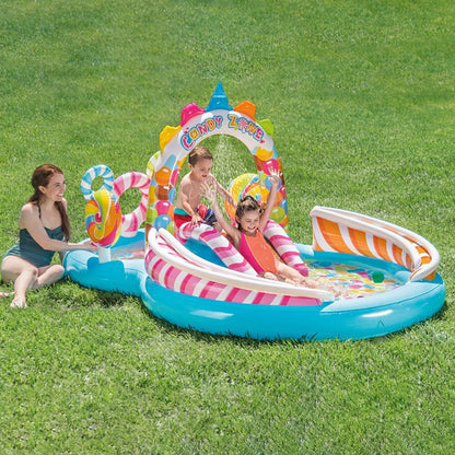 Intex Wasser-Spielcenter – Planschbecken mit Rutsche & Sprühfunktion