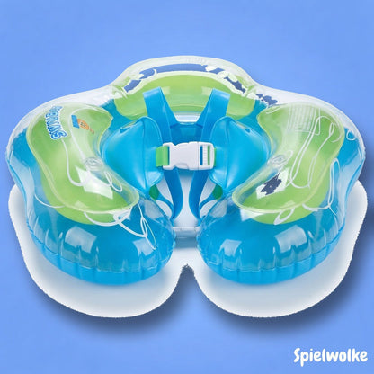 Baby-Schwimmring von Spielwolke auf blauem Hintergrund