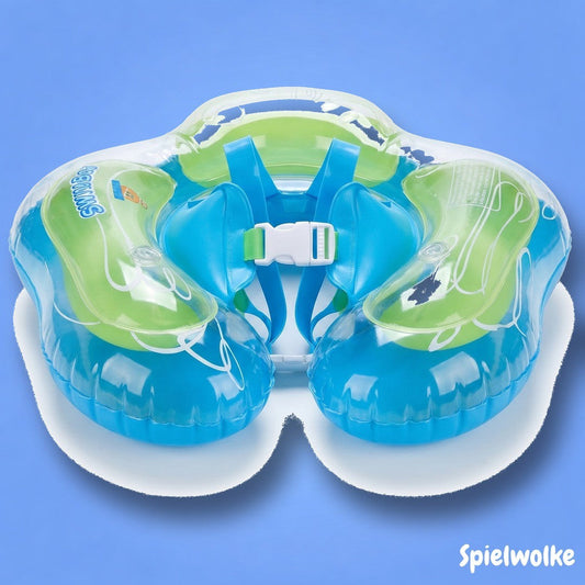 Baby-Schwimmring von Spielwolke auf blauem Hintergrund