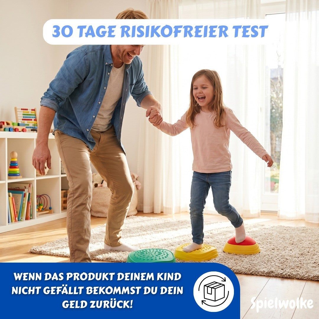 30 Tage Geld-zurueck-Garantie fuer die Balance-Steine