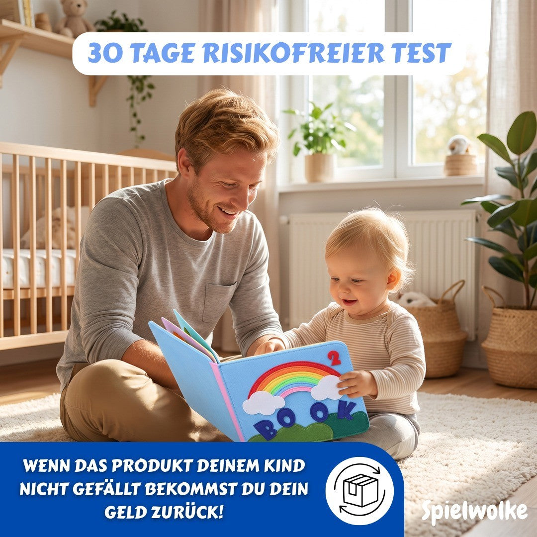 30 Tage Geld-zurueck-Garantie fuer das Montessori-Filzbuch