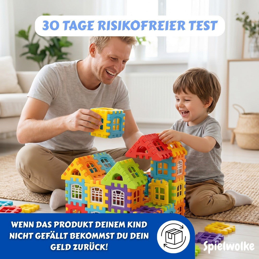 30 Tage Geld-zurueck-Garantie fuer die Grossbausteine