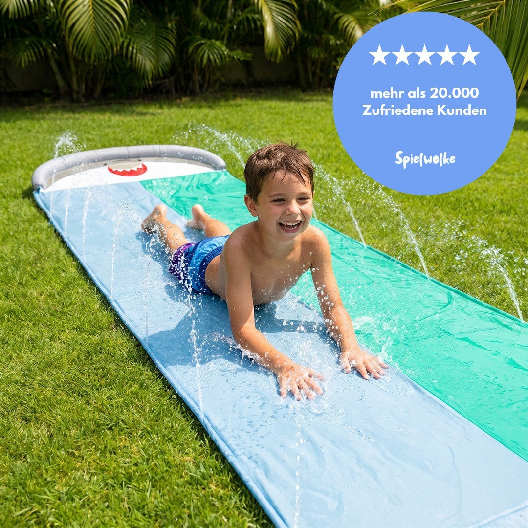 Hai-Wasserrutsche mehr als 20.000 zufriedene Kunden bei Spielwolke