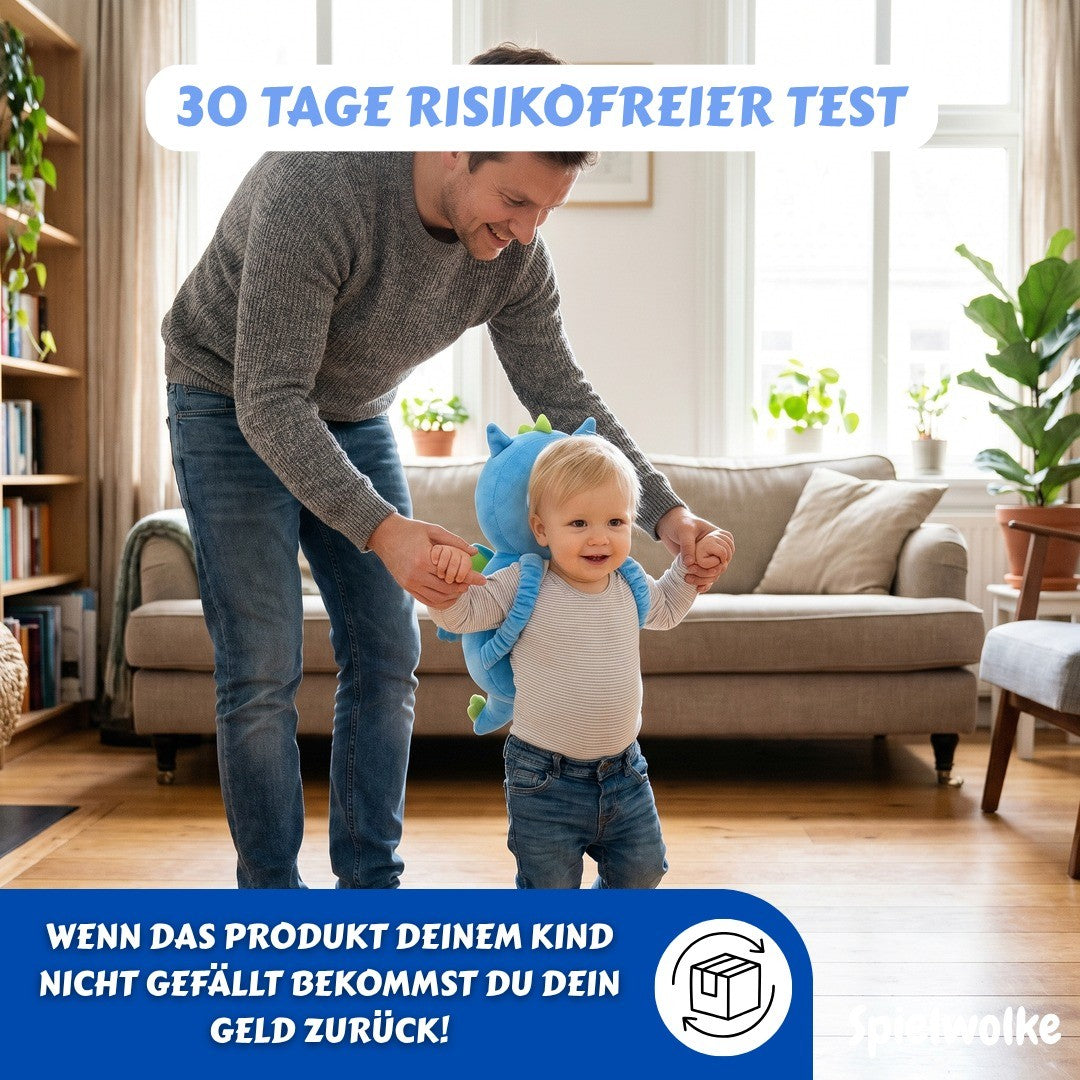 30 Tage Geld-zurueck-Garantie fuer das Baby-Kopfschutz-Kissen