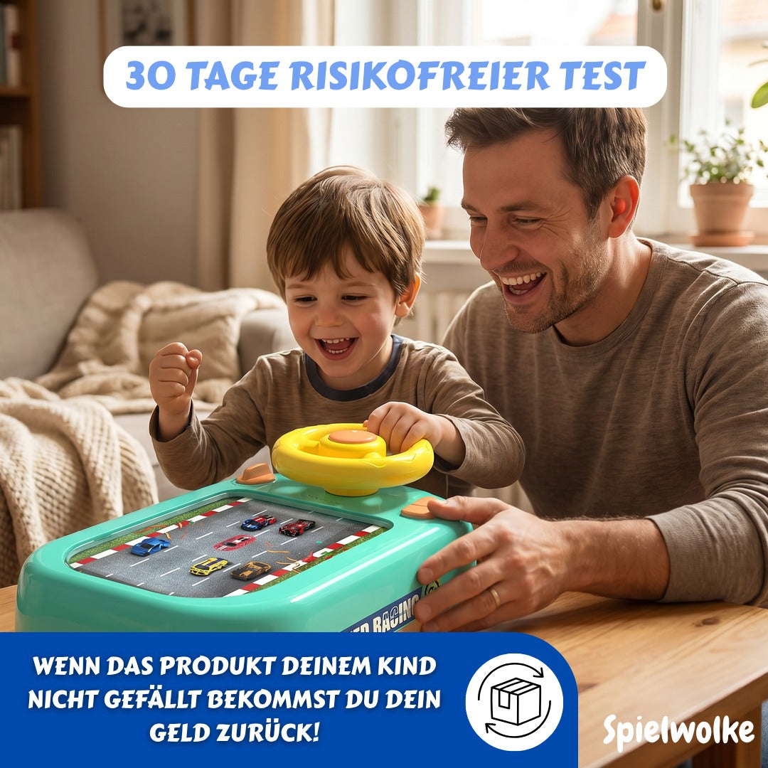 30 Tage risikofreier Test für den Renn-Simulator mit Geld-zurück-Garantie