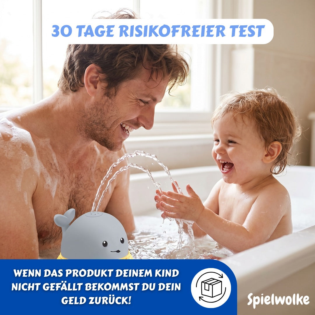 30 Tage risikofreier Test – Vater und Kind mit dem Spritzwal