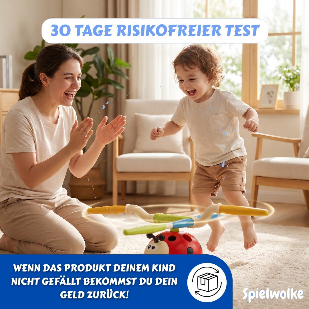 30 Tage risikofreier Test – Mutter und Kind mit dem Marienkäfer Bewegungstrainer