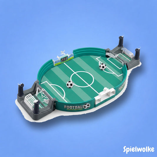 Tischfußball-Arena mit Toren und Katapult-Abschuss