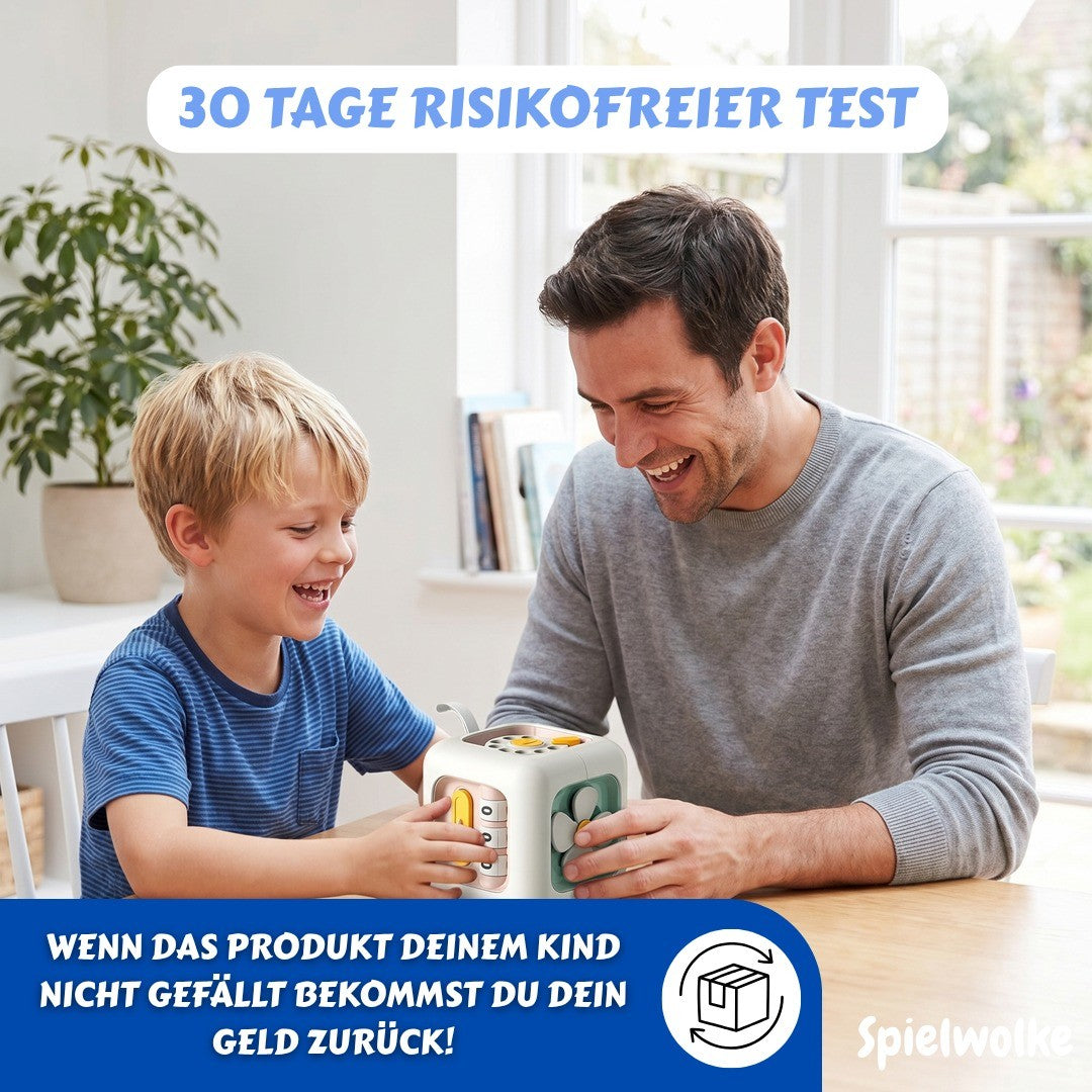 30 Tage Geld-zurueck-Garantie fuer den Montessori-Zauberwuerfel